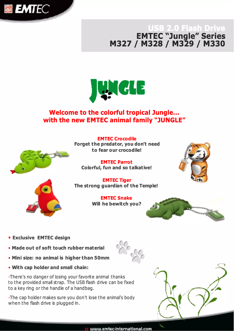 Page 1 de la notice Manuel utilisateur Emtec M330