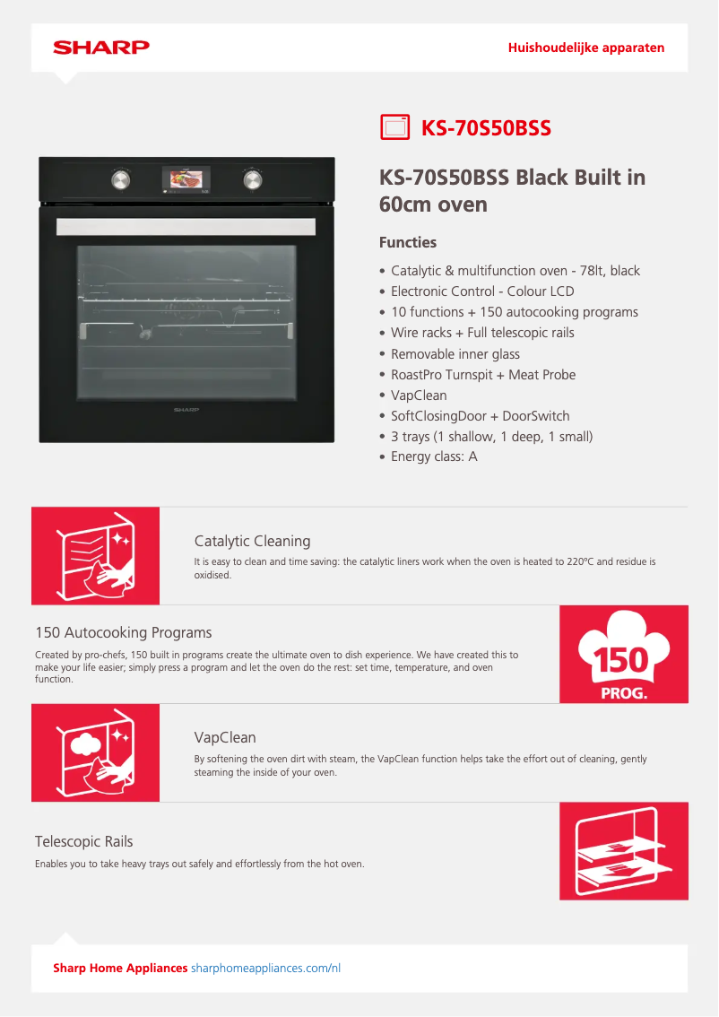Page 1 de la notice Manuel utilisateur Sharp KS-70S50BSS