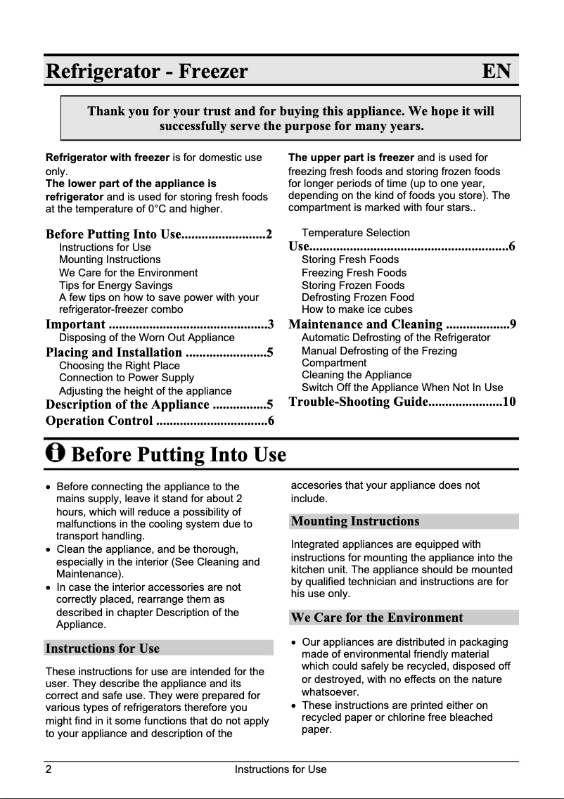 Página 1 del manual Manual de instrucciones Gorenje RBIU6091AW