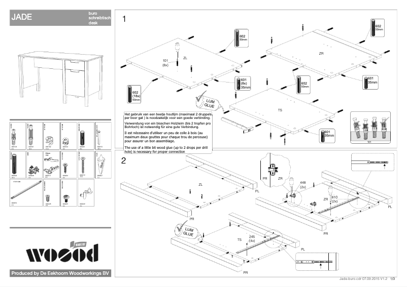 Page n°1 - Manuel utilisateur WOOOD Jade