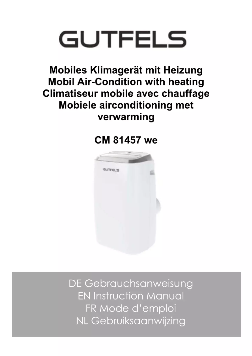 Page n°1 - Manuel utilisateur GUTFELS CM 81457 we