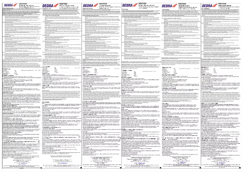 Página 1 del manual Manual de usuario DEDRA DED7550