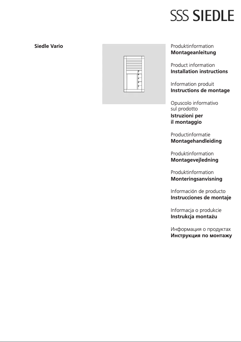 Página 1 del manual Manual de usuario Siedle TM 612-1 W