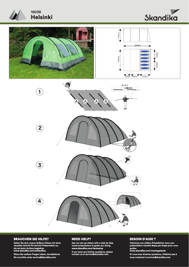 Page n°1 - Manuel utilisateur Skandika Helsinki