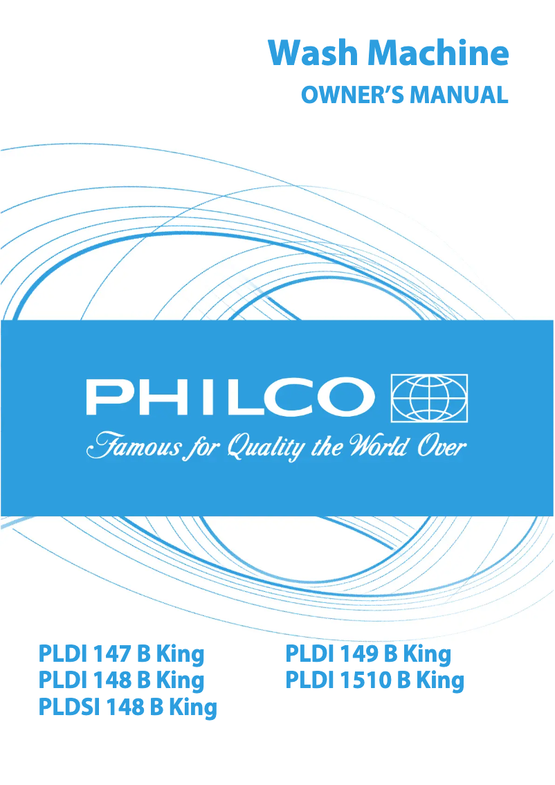 Page 1 de la notice Manuel utilisateur Philco PLDI 1510 B King