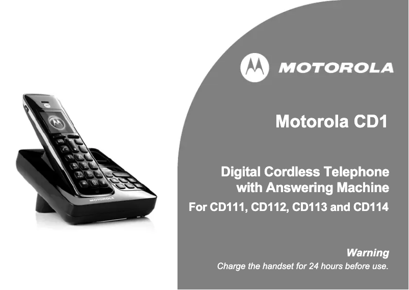 Imagen de la primera página del manual del dispositivo CD114