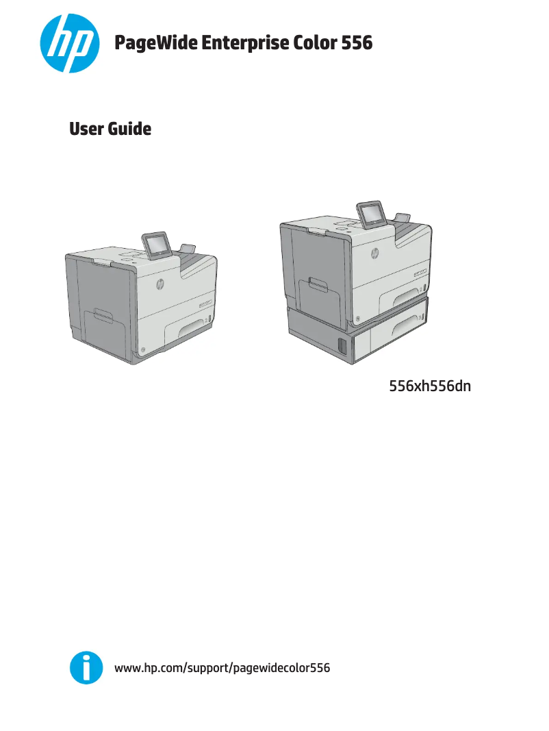 Page 1 de la notice Manuel utilisateur HP PageWide Enterprise Color 556dn
