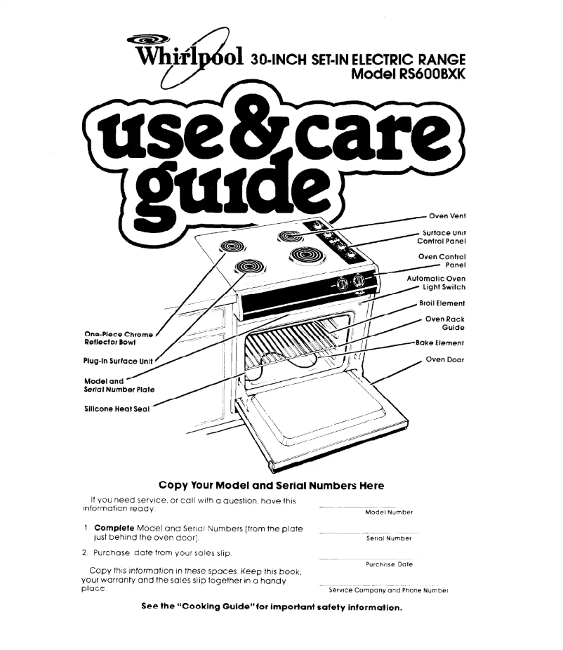Image de la première page du manuel de l'appareil RS600BXK1