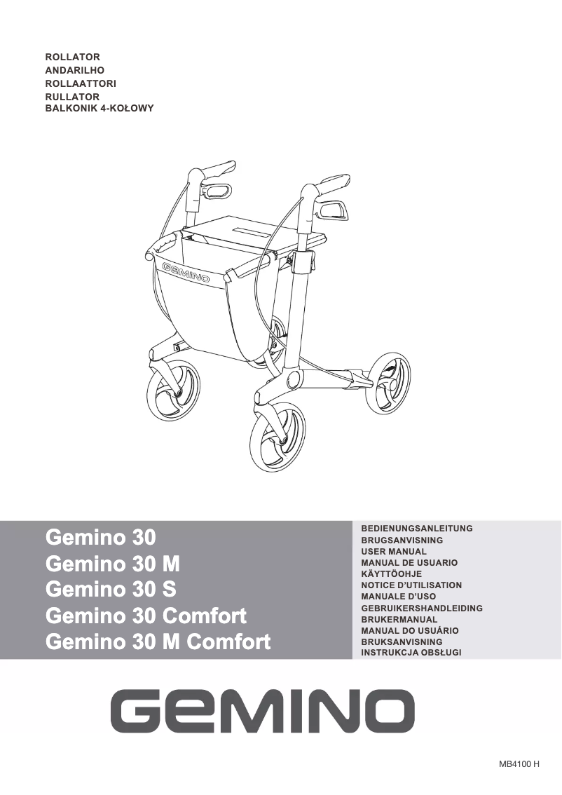 Page n°1 - Manuel utilisateur Gemino 30 M