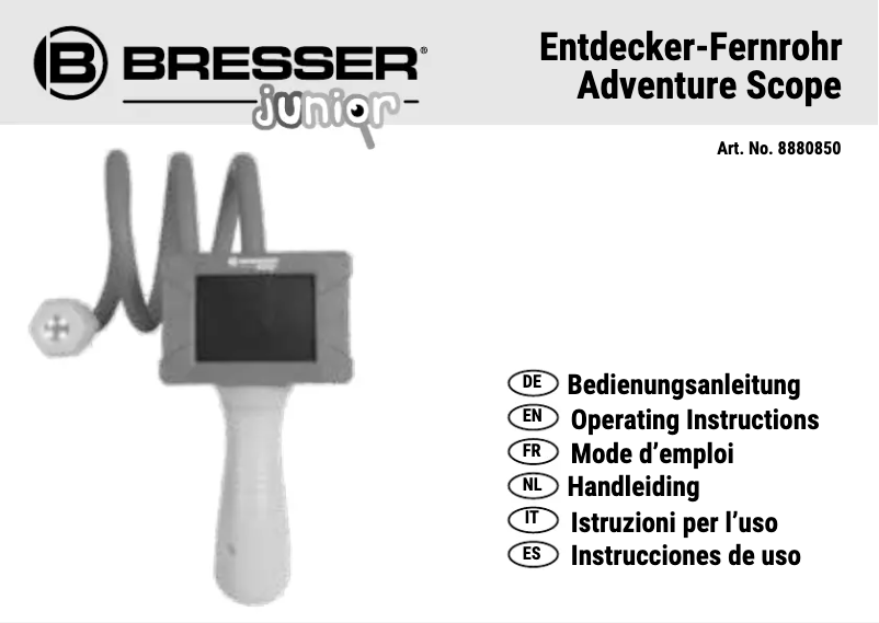 Page n°1 - Manuel utilisateur Bresser Junior Adventure Scope