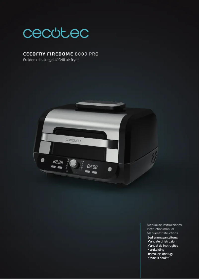 Page 1 de la notice Manuel utilisateur Cecotec Cecofry FireDome 8000 Pro