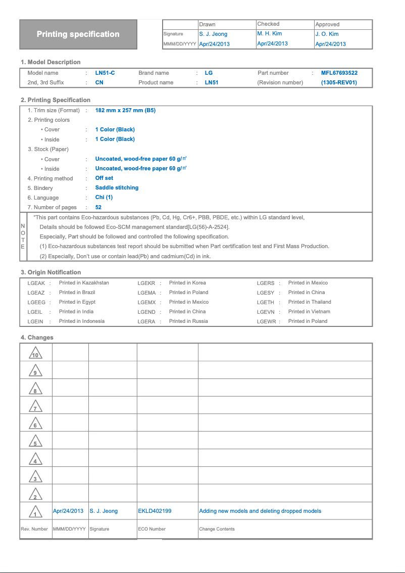 Página 1 del manual Manual de usuario LG 42LN5180