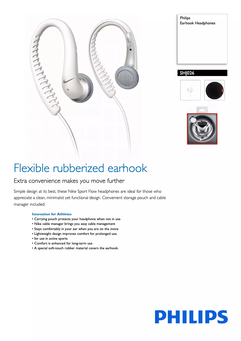 Page n°1 - Manuel utilisateur Philips SHJ026