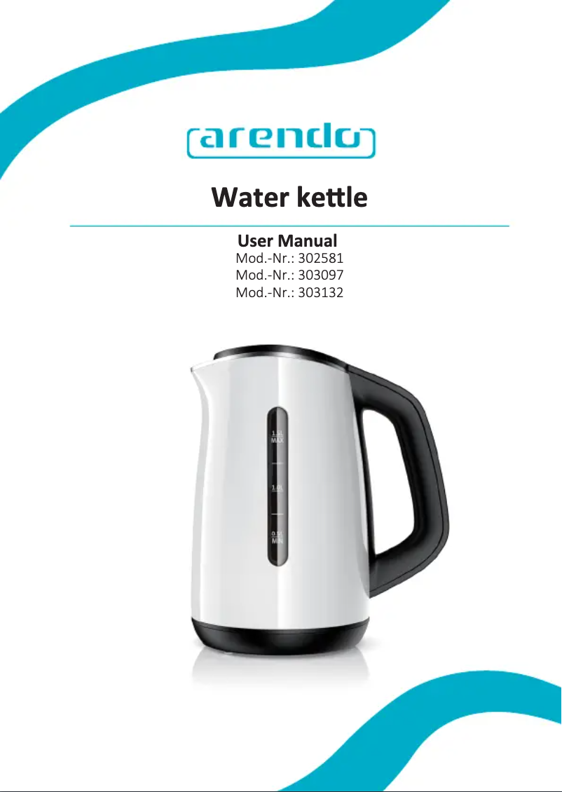 Page 1 de la notice Manuel utilisateur Arendo 303097