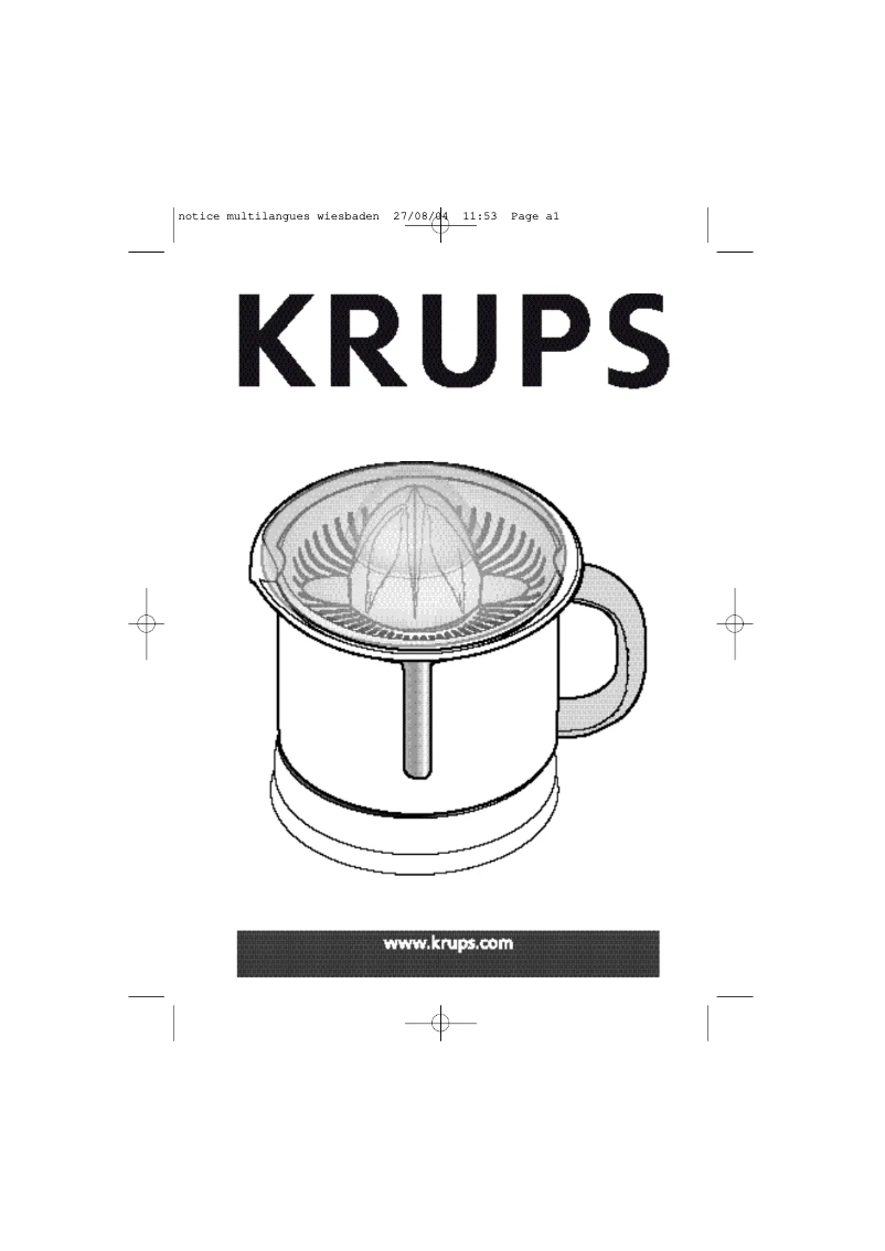 Image de la première page du manuel de l'appareil FSD1