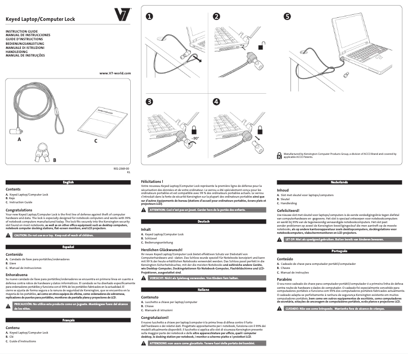Page 1 de la notice Manuel utilisateur V7 SLK500