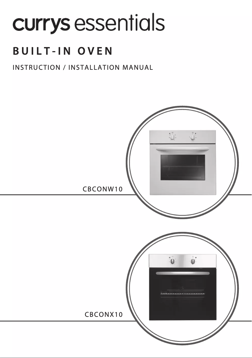 Page n°1 - Manuel utilisateur Currys Essentials CBCONW10