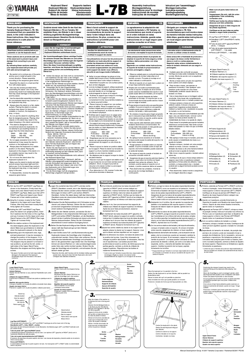 Page n°1 - Manuel utilisateur Yamaha L-7B