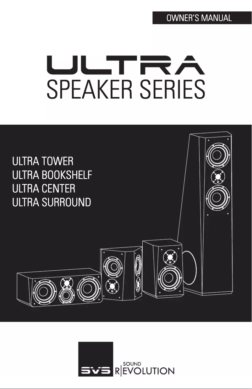 Page n°1 - Manuel utilisateur SVS Ultra Tower