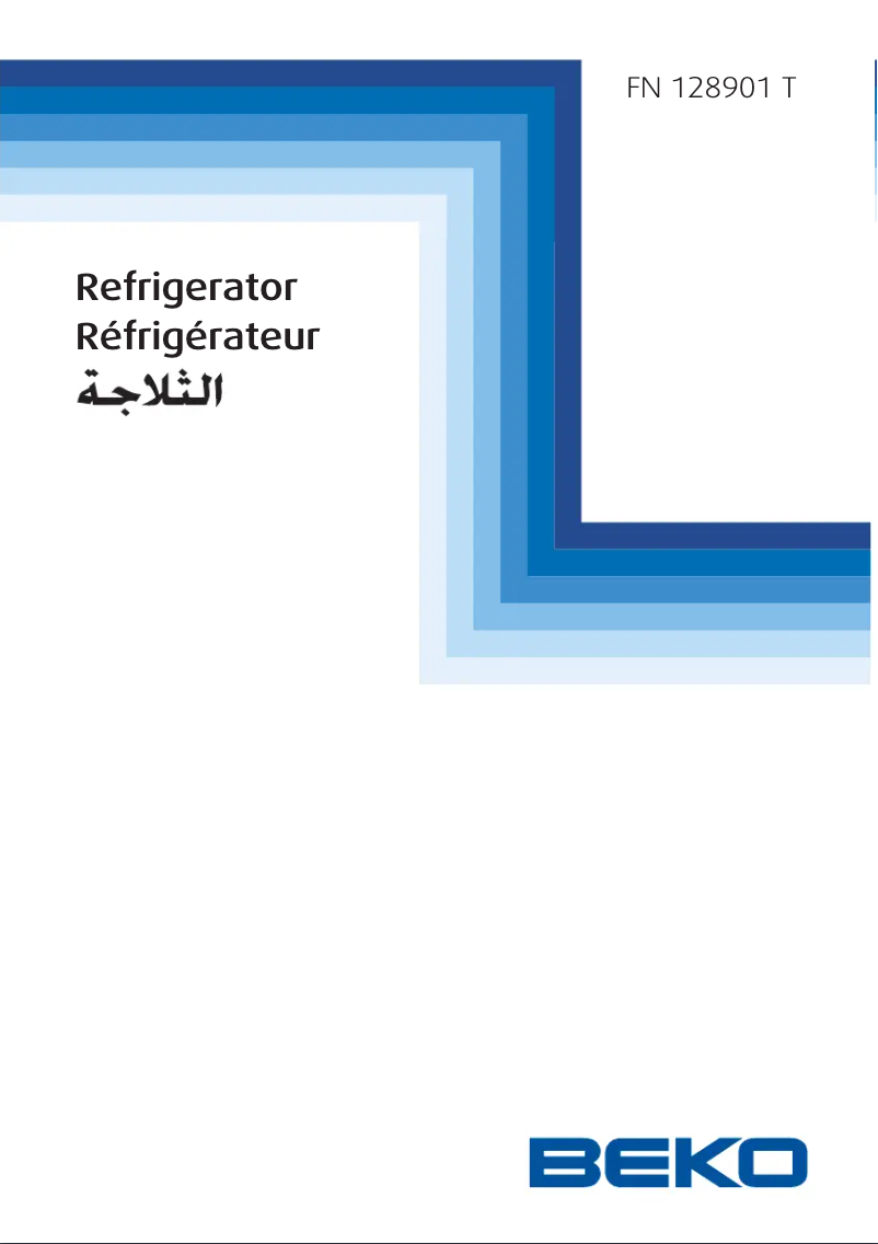 Page n°1 - Manuel utilisateur Beko FN 128901 T