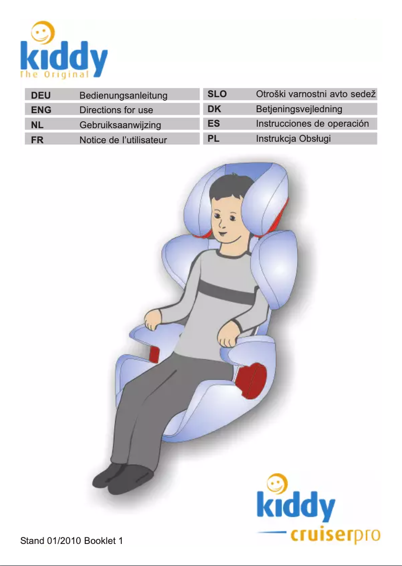 Page 1 de la notice Manuel utilisateur kiddy Cruise Pro