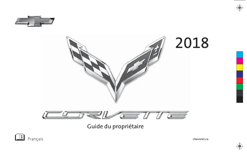 Page 1 de la notice Manuel utilisateur Chevrolet Corvette (2018)