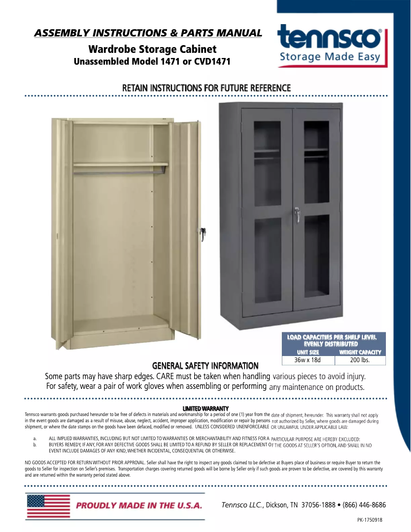 Image de la première page du manuel de l'appareil CVD1471