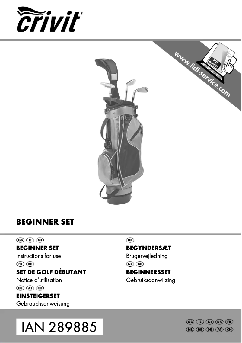 Image de la première page du manuel de l'appareil IAN 289885