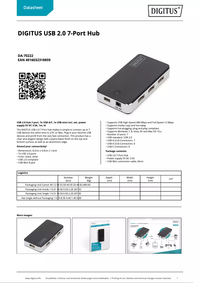 Image de la première page du manuel de l'appareil DA-70222