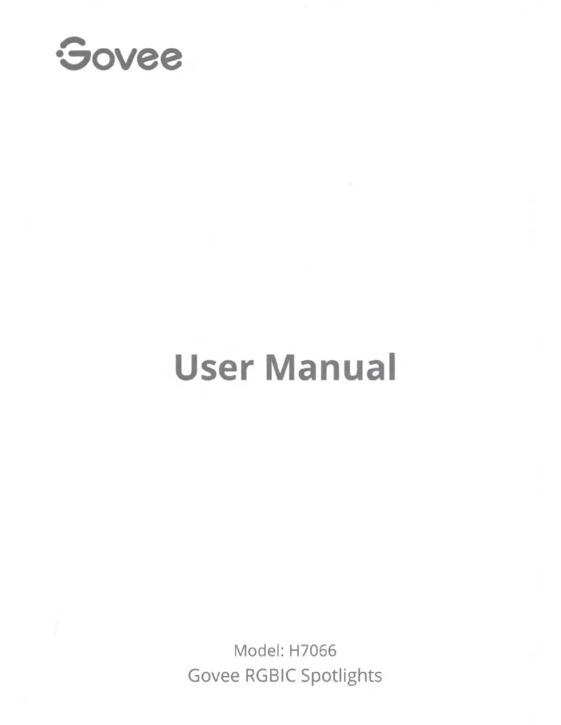 Page 1 de la notice Manuel utilisateur Govee H7066