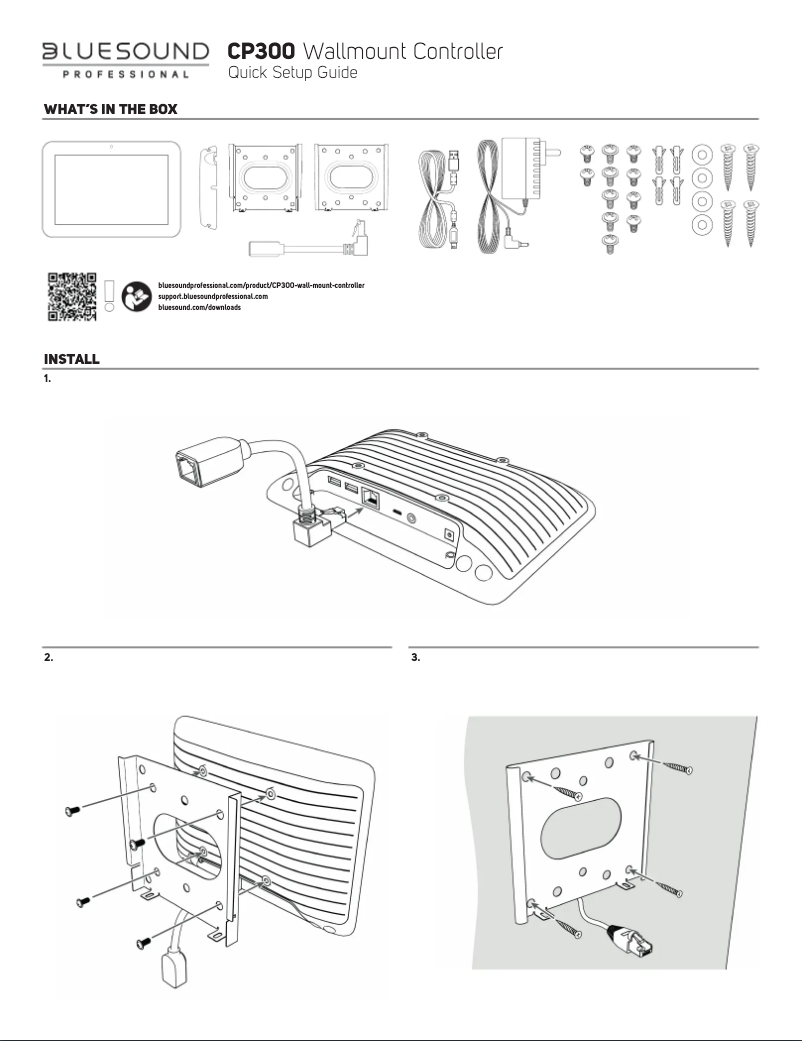 Page 1 de la notice Guide de démarrage rapide Bluesound CP300