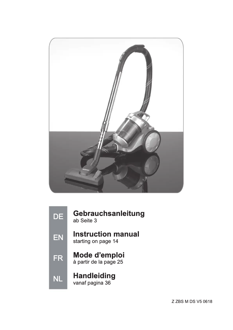 Page n°1 - Manuel utilisateur Cleanmaxx 09069