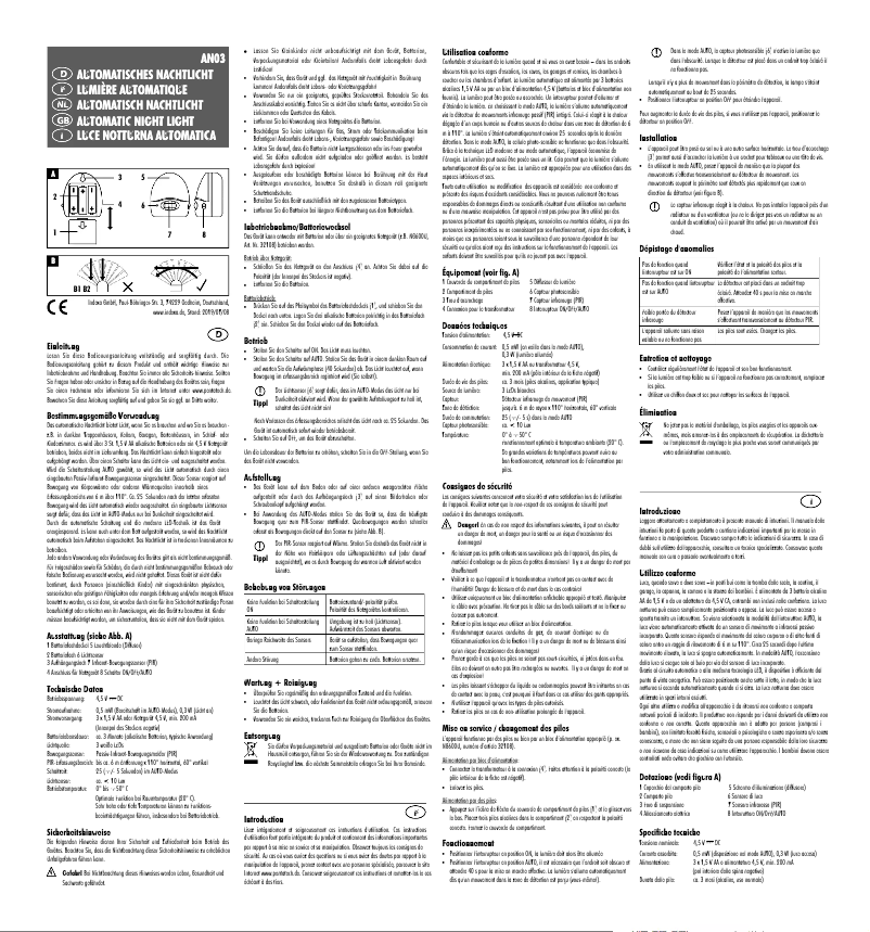 Page 1 de la notice Manuel utilisateur Pentatech AN03