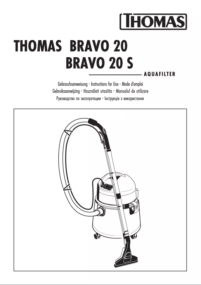 Page n°1 - Manuel utilisateur Thomas Bravo 20