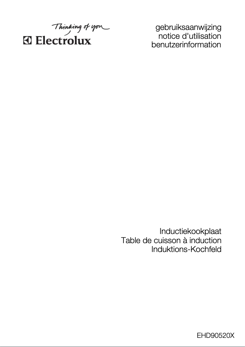 Page n°1 - Manuel utilisateur Electrolux EHD90520X