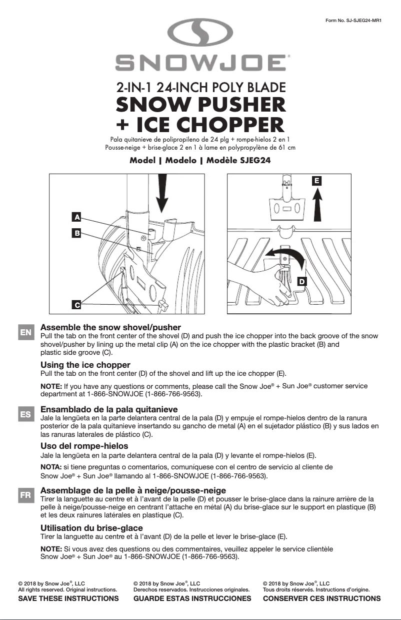 Image de la première page du manuel de l'appareil SJEG24