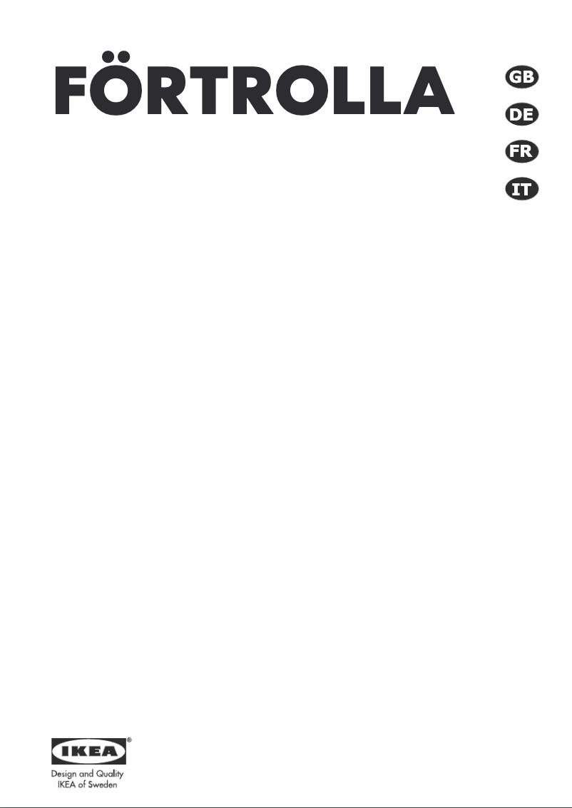 Page 1 de la notice Manuel utilisateur Ikea FORTROLLA