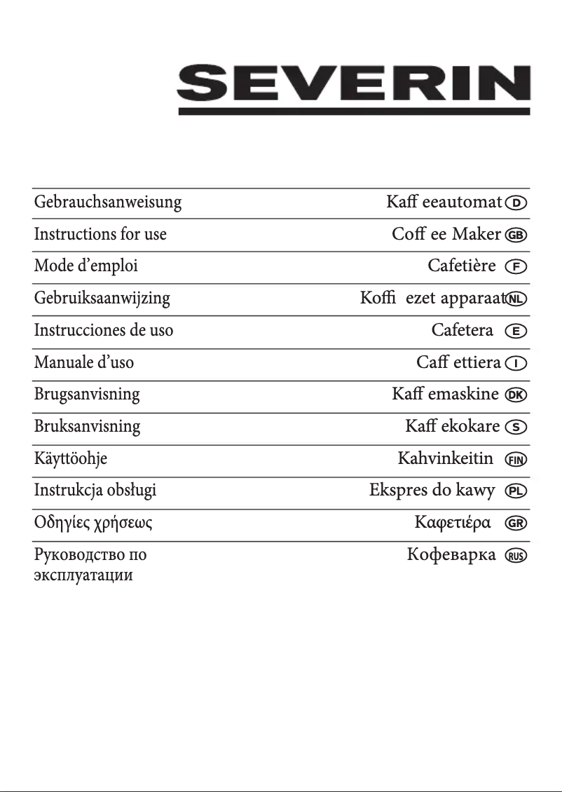 Image de la première page du manuel de l'appareil KA 4307