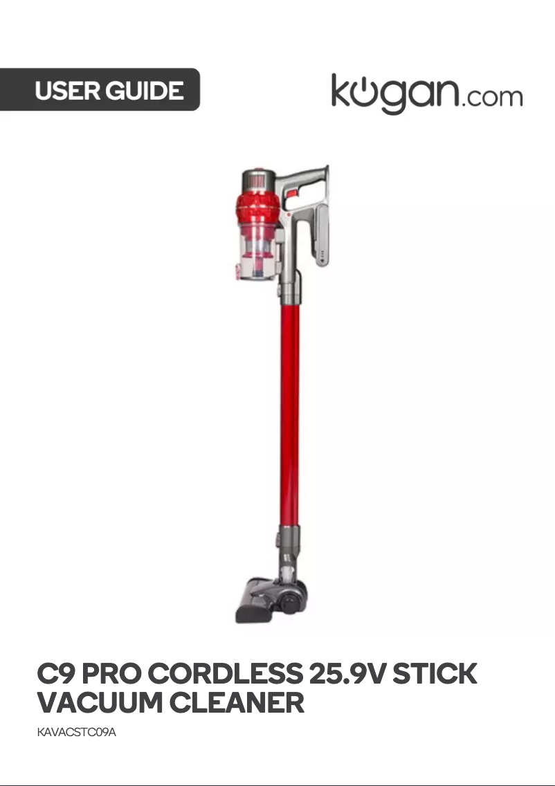 Page 1 de la notice Manuel utilisateur Kogan C9 Pro Cordless