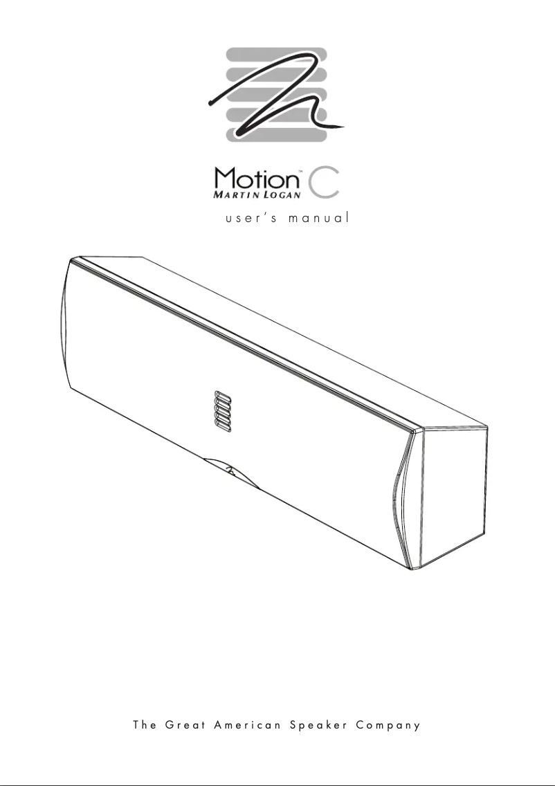 Image de la première page du manuel de l'appareil Motion C