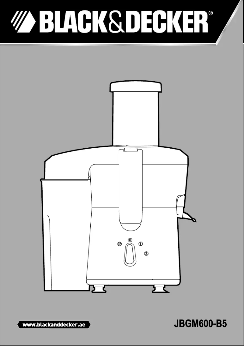 Image de la première page du manuel de l'appareil JBGM600