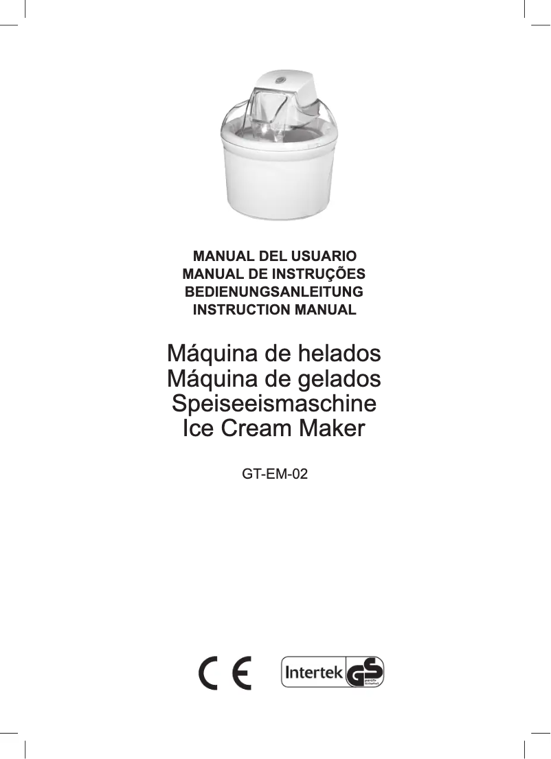 Page 1 de la notice Manuel utilisateur GlobalTronics GT-EM-02