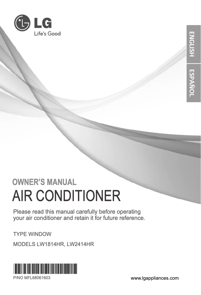 Page 1 de la notice Manuel utilisateur LG LW2414HR