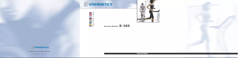 Page 1 de la notice Manuel utilisateur Energetics Exercise Monitor E-103