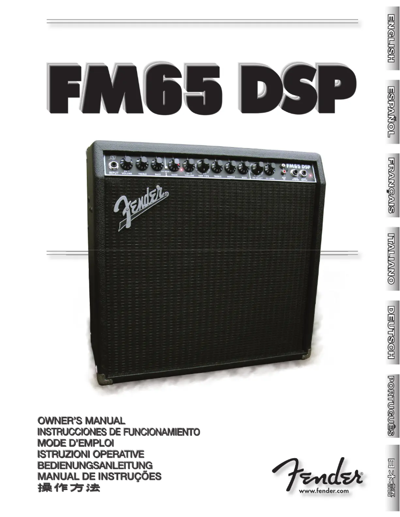 Page 1 de la notice Manuel utilisateur Fender FM65 DSP