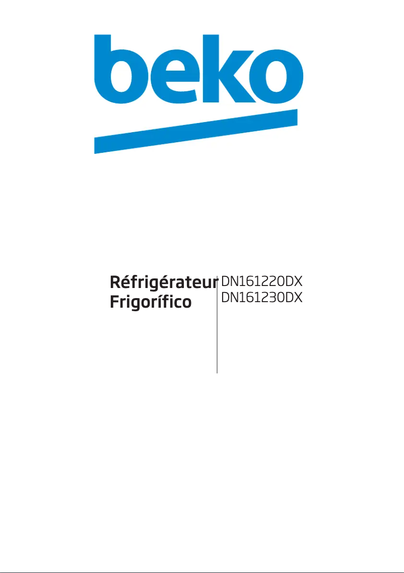 Page 1 de la notice Manuel utilisateur Beko DN161230DX