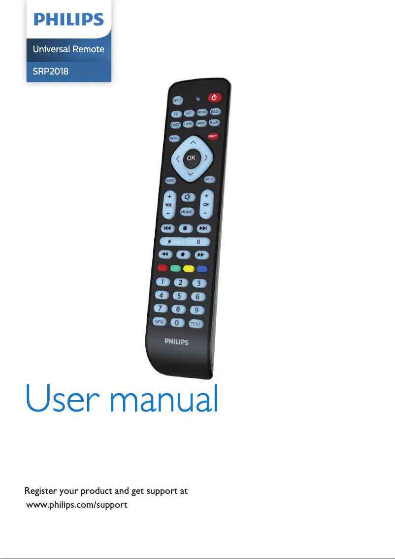 Page 1 de la notice Manuel utilisateur Philips SRP4020