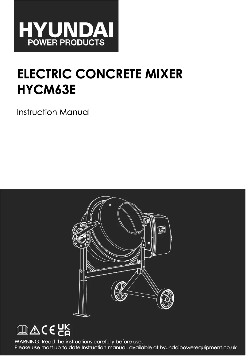 Image de la première page du manuel de l'appareil HYCM63E