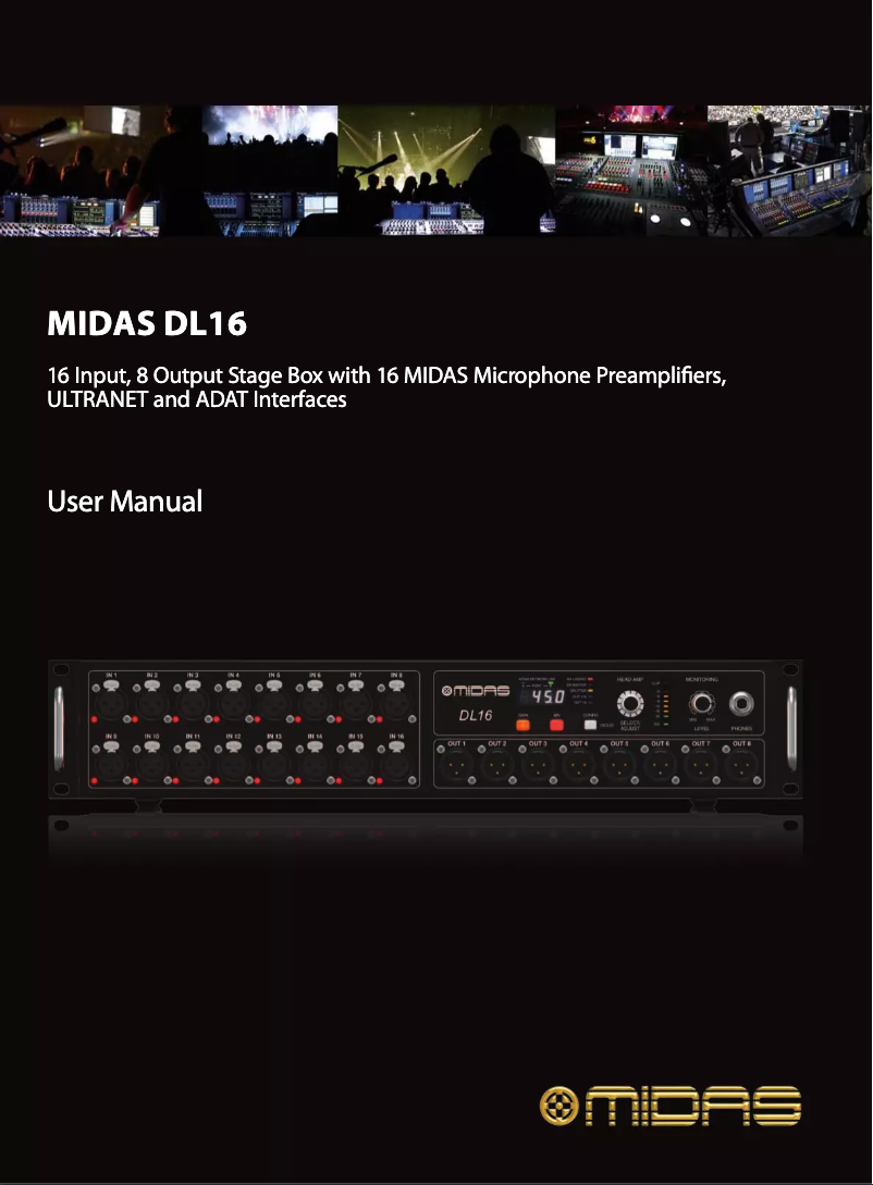 Page n°1 - Mode d'emploi Midas DL16