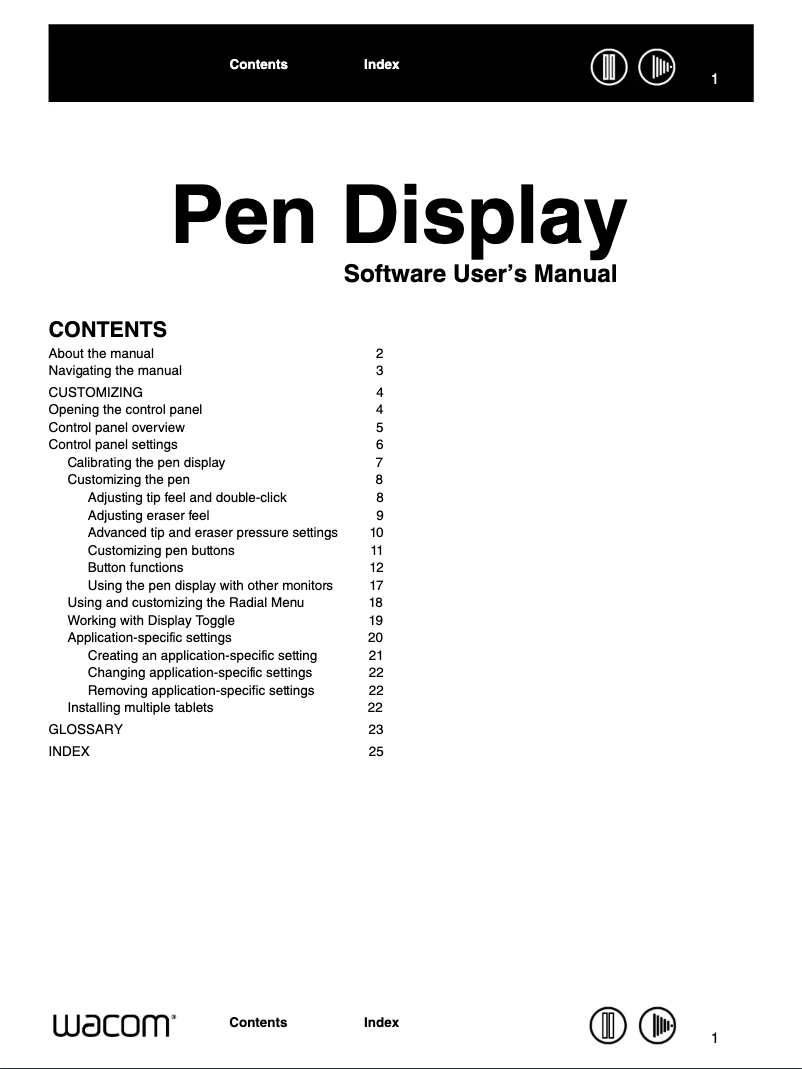 Page 1 de la notice Manuel utilisateur Wacom DTU-1931